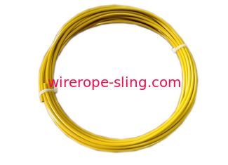 Желтая декоративная веревочка провода, покрытый кабель нержавеющей стали коррозионностойкий