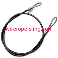 Черные слинги уздечки веревочки провода Пвк, слинг кабеля длины 3000мм с петлями
