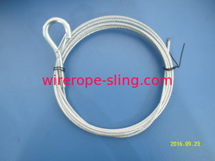 сборки кабеля слинга веревочки стального провода 4.8мм с кольцом зажима/крюка с проушиной