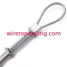 веревочка и слинг стального провода Вхипчек шланга 3.2мм с алюминиевыми Феррулес