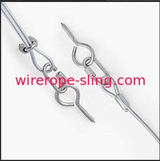 Гальванизированные крюки винта Кримп провода тандеров связей застежка-молнии собраний веревочки провода включают