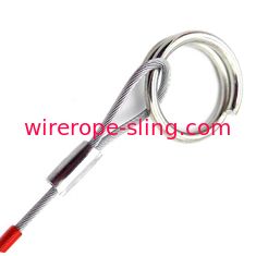 ПВК покрывая крюк и кольцо Ассемблид слинга кабеля нержавеющего провода поднимаясь стальные