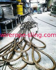 Разные виды слинга веревочки провода кабеля высокого растяжимого крана стальные поднимая слинги кабеля
