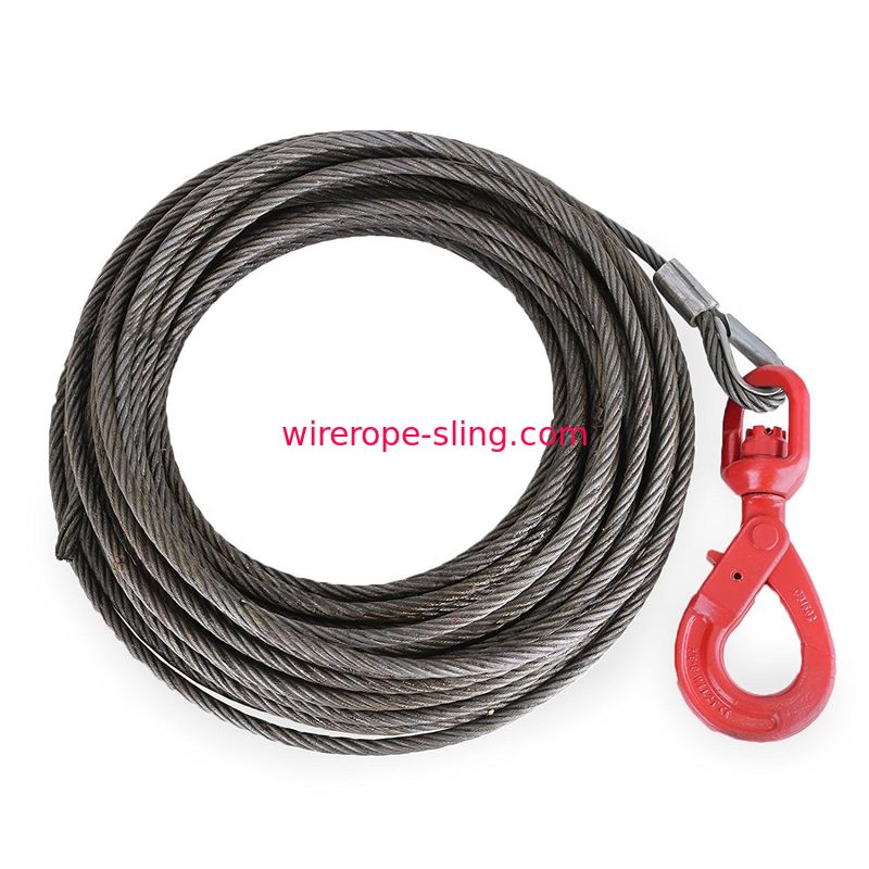 Веревочка провода с сердечником волокна 30 м, стальная кабельная проводка с собственной личностью запирая крюки шарнирного соединения