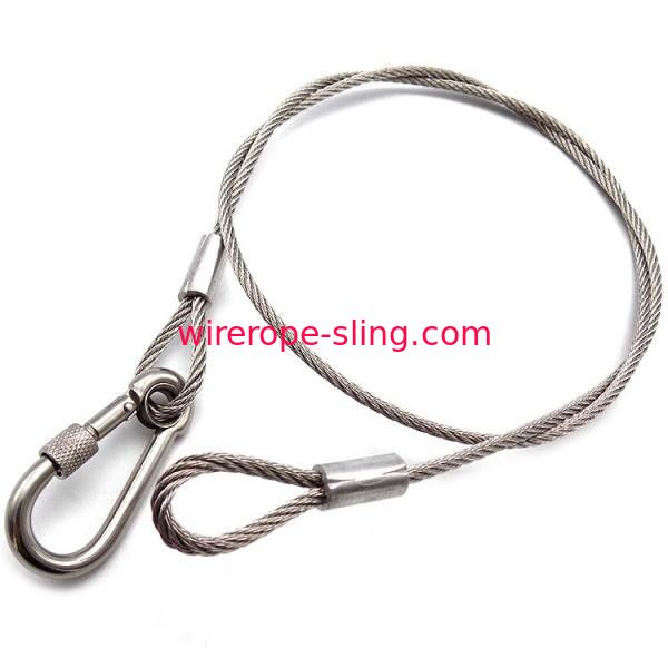 Слинги кабеля веревочки провода Гальваньцзыед 9.5мм с двойником проштемпелевали рукав/глаз кольца