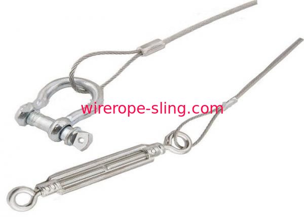 слинг веревочки провода диаметра 3.0мм до 11мм нержавеющий с Шакельс/Турнбукельс