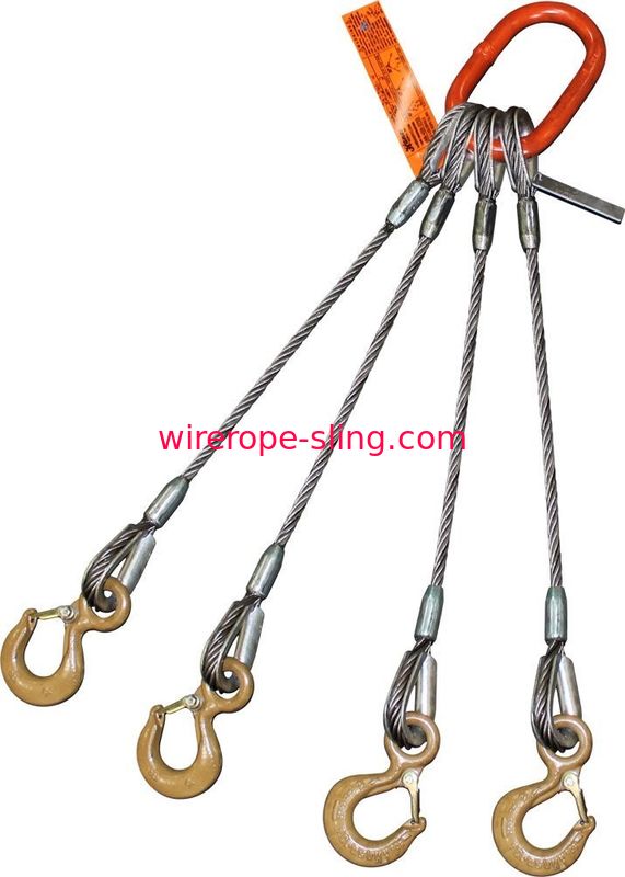 4 - крюки с проушиной слинга веревочки провода ноги с безопасностью запирают на задвижку продолговатую мастерскую связь