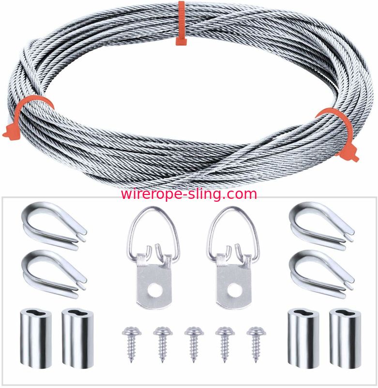 Изобразите вися веревочку провода нержавеющей стали набора 7кс7 & штуцеры поддерживают до 33 Лбс