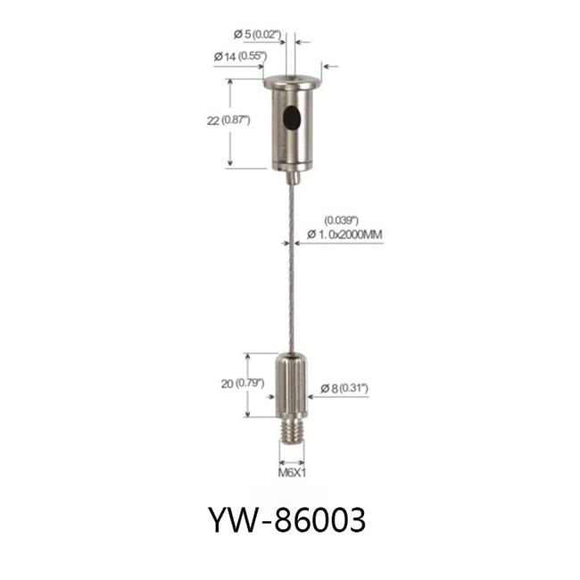 аssembly Finishing Panel Wire Suspension Systems аdjustable YW86003 0