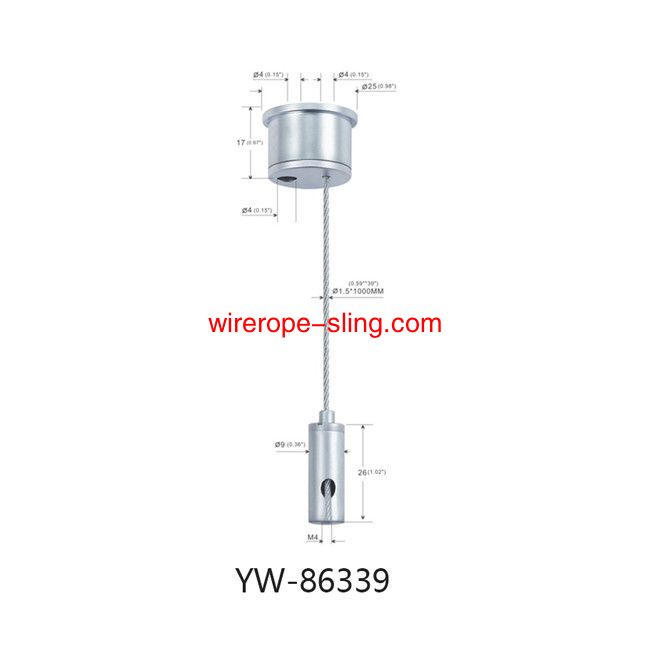 осветительная арматура стальной кабель подвеска, с регулируемым зажимом крюк YW86336