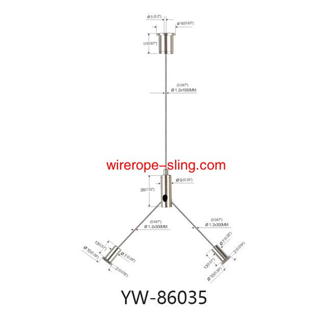 кабель подвески медный никель лампа панели YW86035