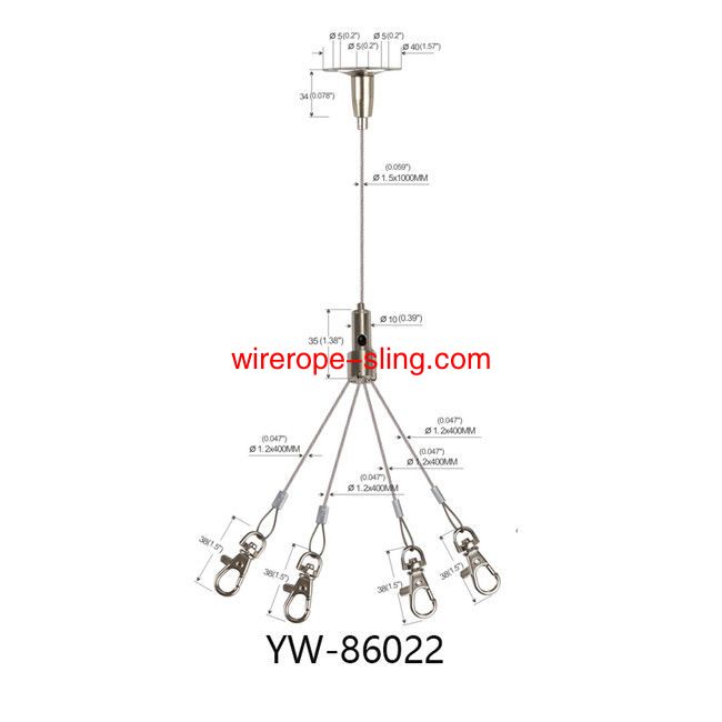 четырехногий Омар крабовый монтаж кабельный подвеска латунь 1000мм длина YW86022